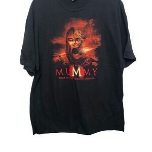 M&O Knits Mens Black The Mummy Tomb Of The Dragon Emperor Movie T-Shirt Size XL